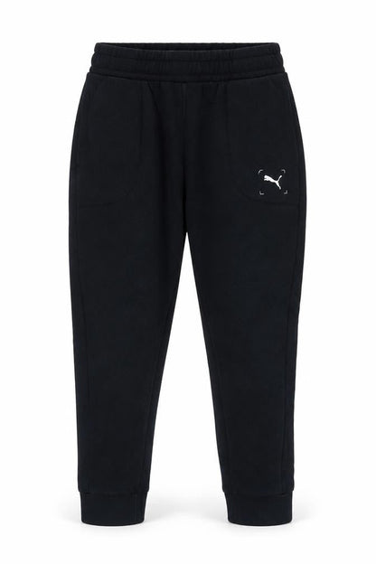 Puma Womens Black Jogger Trousers Size M Fleece Athletic Pants