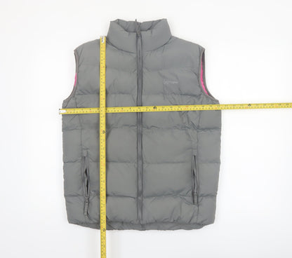 Hi Gear Women Grey Puffer Waistcoat Size 10 Insulated Outdoor Vest
