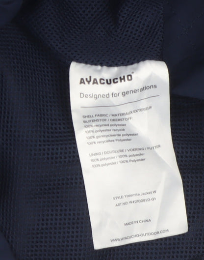 Ayacucho Men's Blue XL Waterproof Hooded Outdoor Jacket