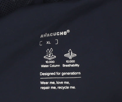 Ayacucho Men's Blue XL Waterproof Hooded Outdoor Jacket