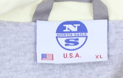 North Sails Men's Yellow XL Windbreaker Jacket Lightweight Casual