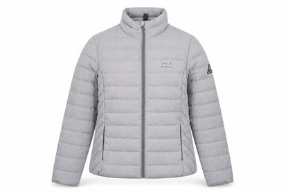 Jack Wills Womens Grey Puffer Jacket Size 12 Regular Fit