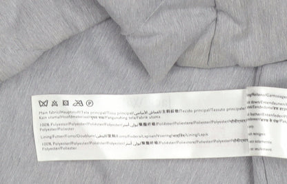 Jack Wills Womens Grey Puffer Jacket Size 12 Regular Fit