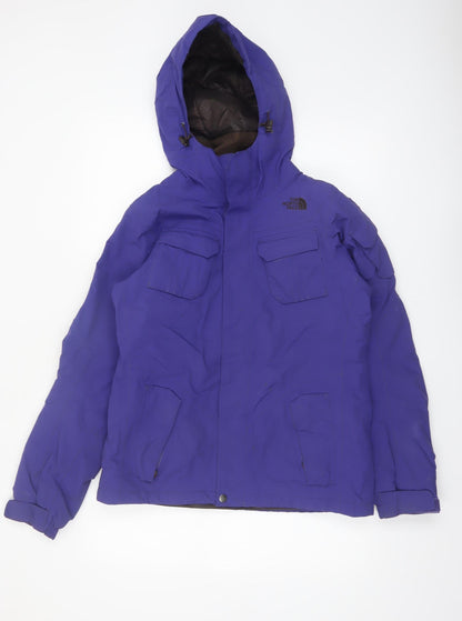 The North Face Womens Purple Waterproof Insulated Hooded Parka Jacket S
