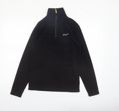 Gelert Boys Black Fleece 1/2 Zip Sweatshirt Size 13 Years 158cm