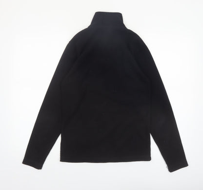 Gelert Boys Black Fleece 1/2 Zip Sweatshirt Size 13 Years 158cm