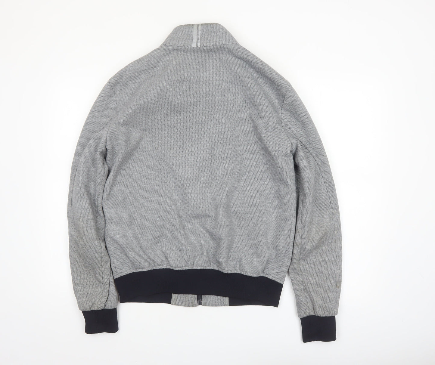 Zara Man Grey Bomber Jacket Men's L 42in Polyester Cotton