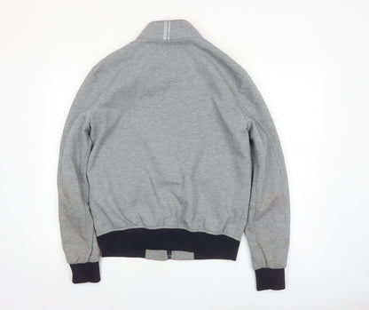 Zara Man Grey Bomber Jacket Men's L 42in Polyester Cotton