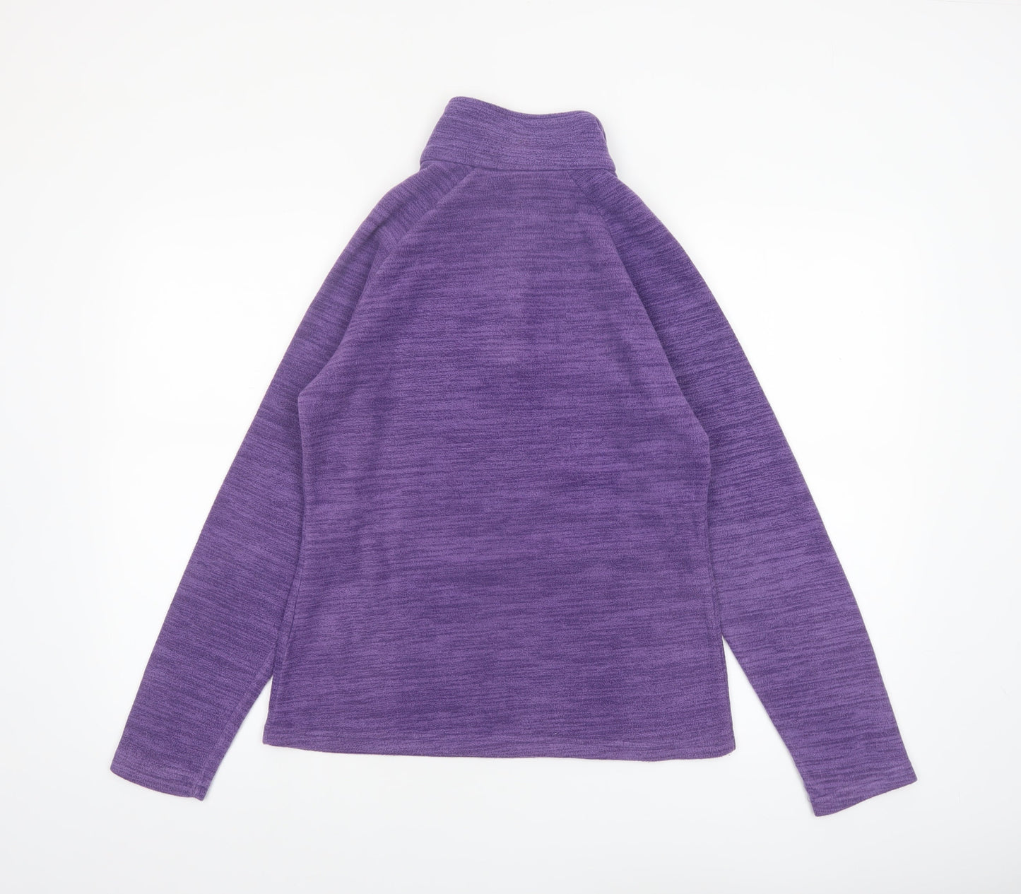 Mountain Warehouse Women Purple Size 10 1/2 Zip Fleece Pullover Sweatshirt