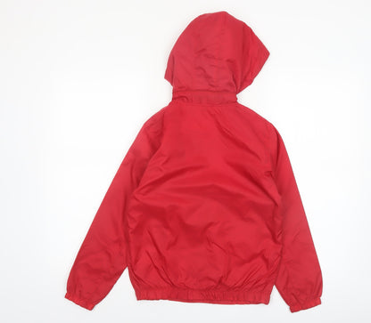 Firetrap Boys Red Hooded Full Zip Windbreaker Jacket 10-11 Years