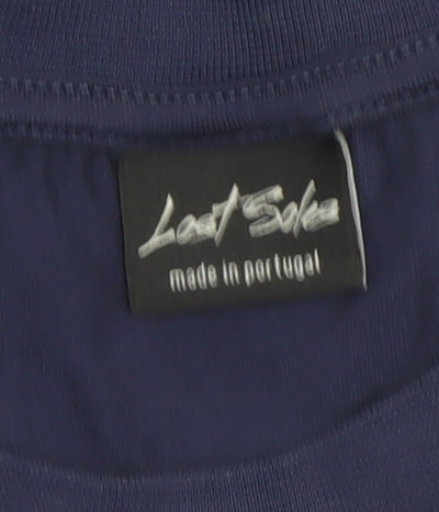 Lost Soles Men's Navy Space Graphic Cotton T-Shirt Size M