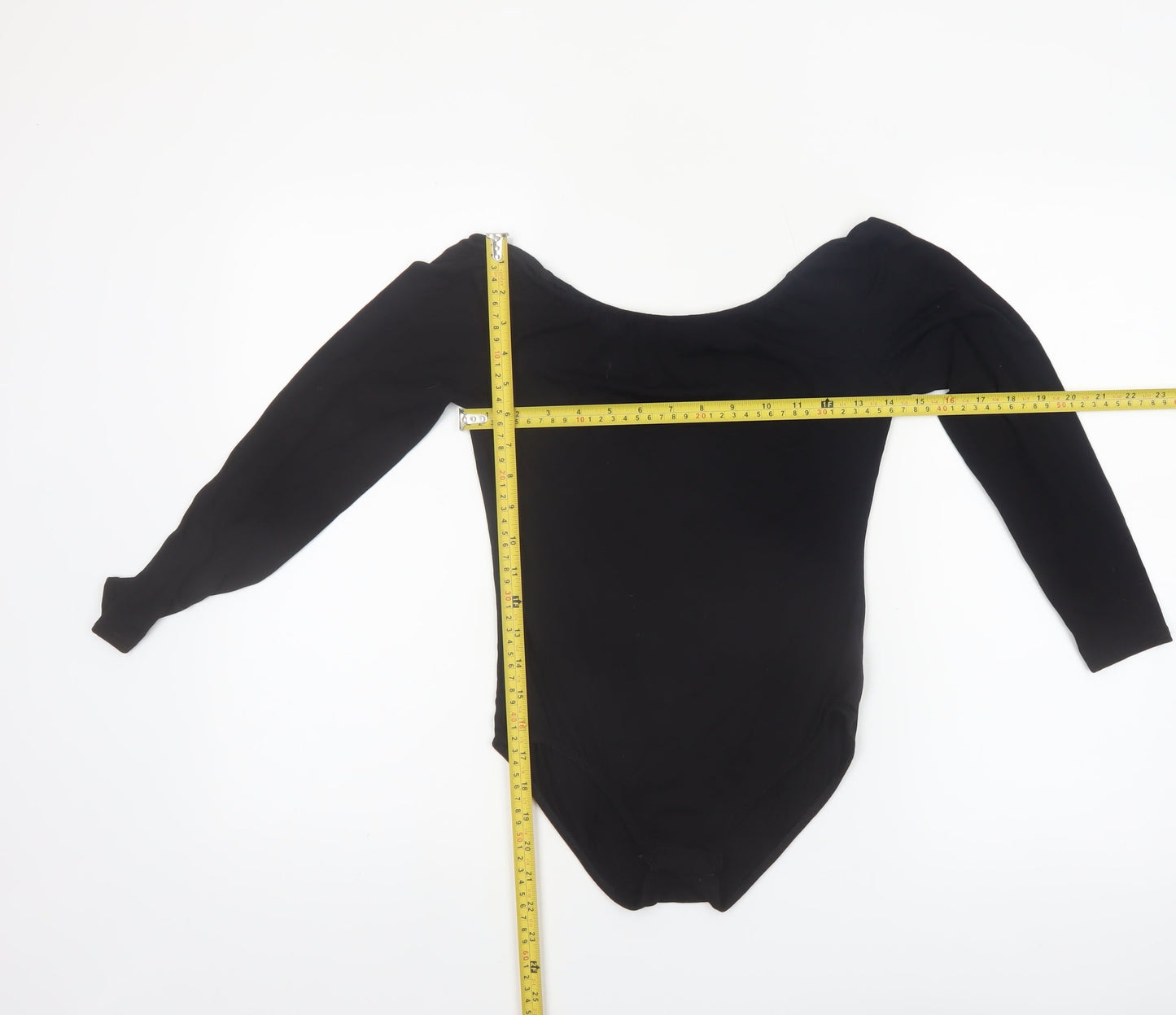 Missguided Women’s Black Off Shoulder Long Sleeve Bodysuit UK 10