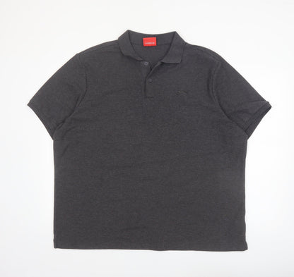 Slazenger Men's Grey 4XL Regular Fit Polo Shirt