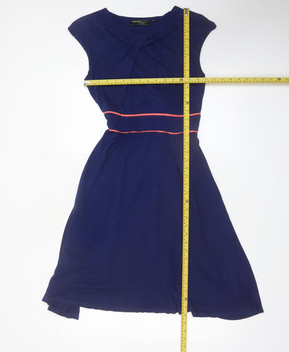 Doll & Frog Women's Blue Fit & Flare Sleeveless Dress Size 10