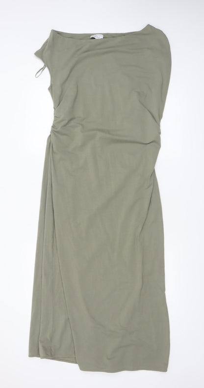 & Other Stories Women’s Green Bodycon Midi Dress Size 14
