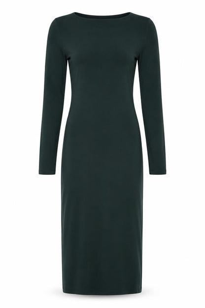 Topshop Women Green Size 8 Bodycon Midi Long Sleeve Dress