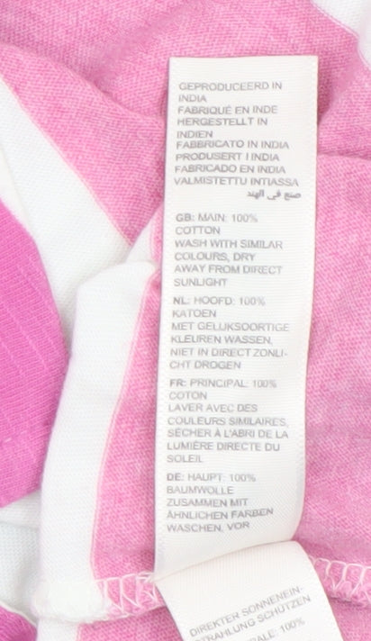 FatFace Women’s Multicoloured Stripe Cotton 3/4 Sleeve T-Shirt Size 10