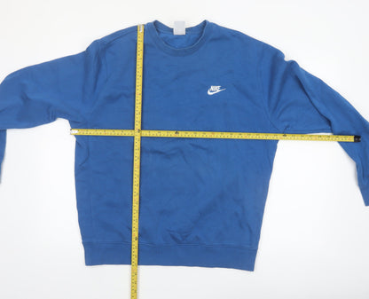 Nike Men's Blue Crew Neck Pullover Sweatshirt Size L