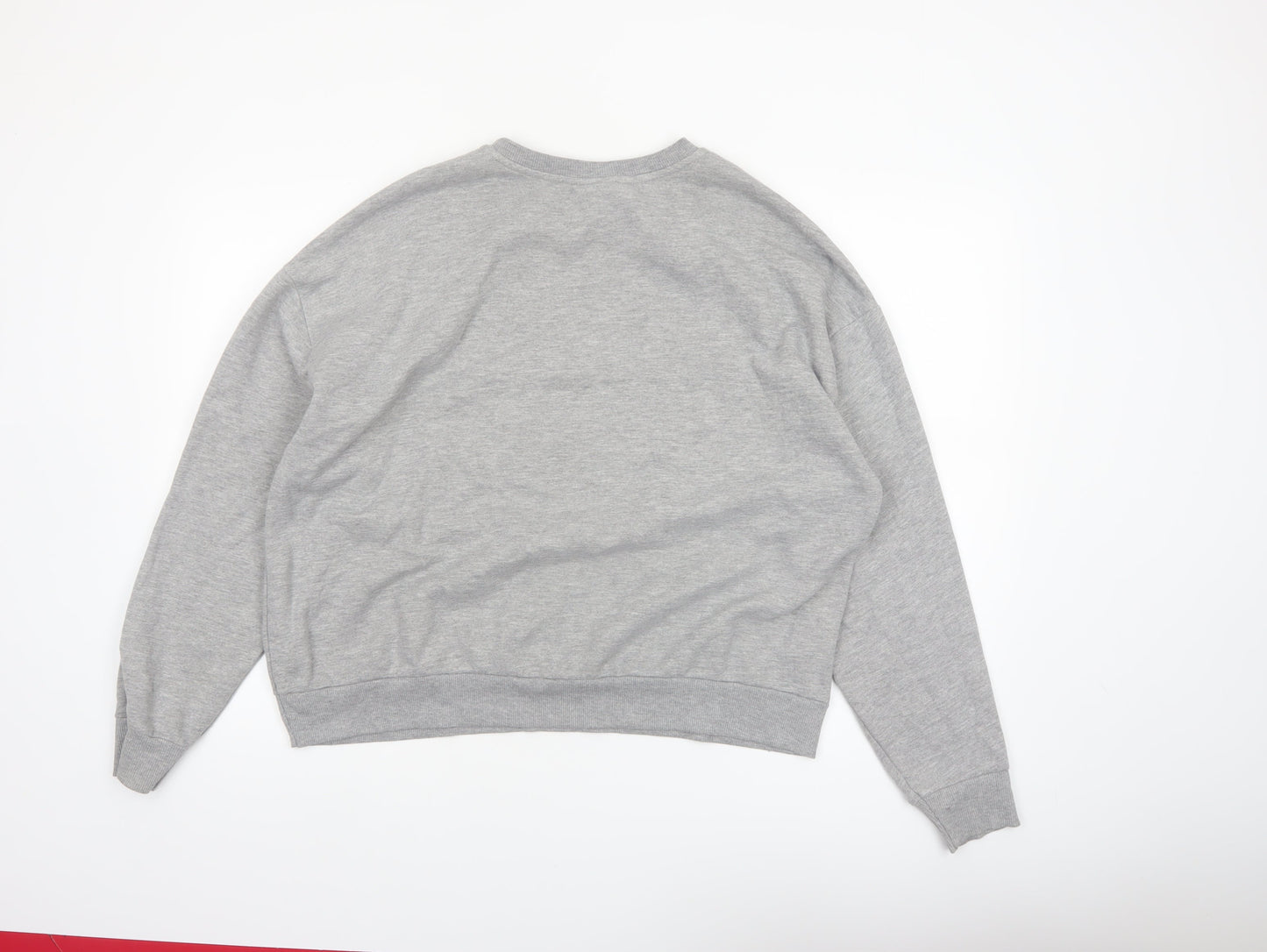 Disney Women Grey Lilo & Stitch Graphic Sweatshirt Size L