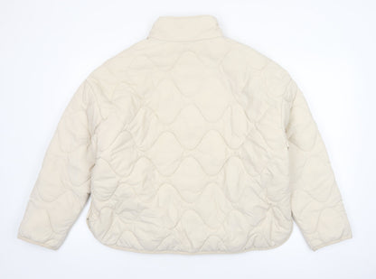 Marks and Spencer Goodmove Beige Quilted Lightweight Women's Jacket Size 16