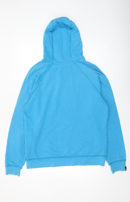 Fenchurch Men’s Blue Pullover Hoodie L Logo Cotton Sweatshirt