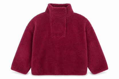 Balance Collection Women's Burgundy Fleece Pullover Sweatshirt Size S