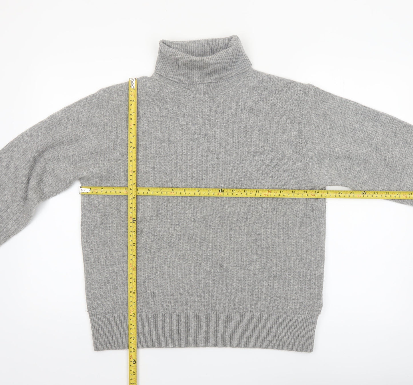 Uniqlo Comptoir des Cotonniers Grey Wool Roll Neck Jumper Women M