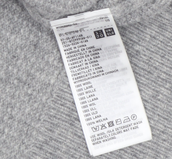 Uniqlo Comptoir des Cotonniers Grey Wool Roll Neck Jumper Women M