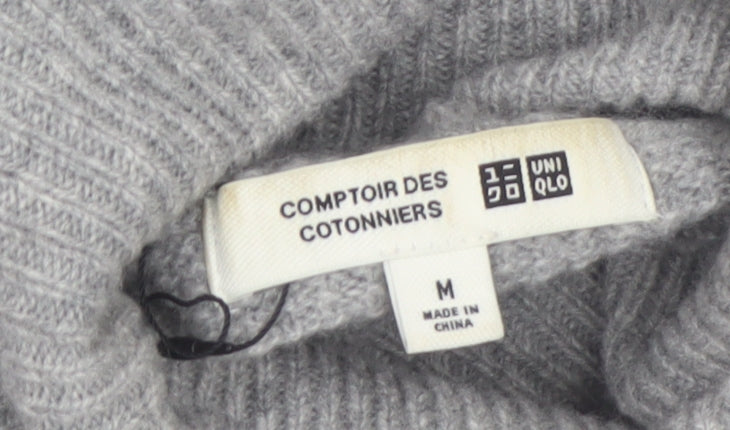 Uniqlo Comptoir des Cotonniers Grey Wool Roll Neck Jumper Women M