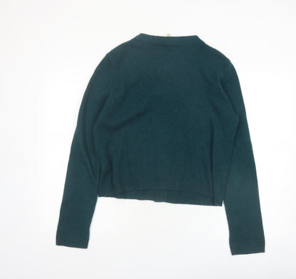 Seasalt Cornwall Women's Green Wool Blend Cardigan UK 14