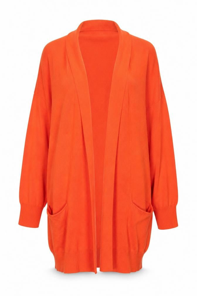Atmosphere Women's Orange Long Sleeve Knit Cardigan Size 10