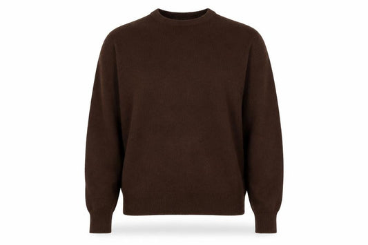 Zara Women Brown Wool Blend V-Neck Jumper Size L