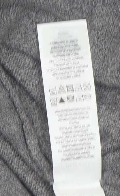 Primark Women Grey Ribbed Knit Jumper Dress Size 10-12