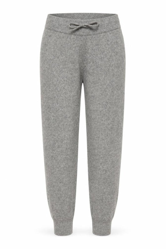 H&M Women’s Grey Knit Jogger Trousers Size S Wool Blend