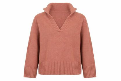 Primark Women Brown V-Neck Knit Jumper Size M Long Sleeve