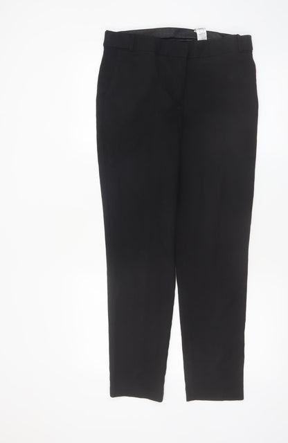 Next Women’s Black Tailored Stretch Trousers Size 10 Regular