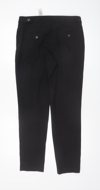 Next Women’s Black Tailored Stretch Trousers Size 10 Regular