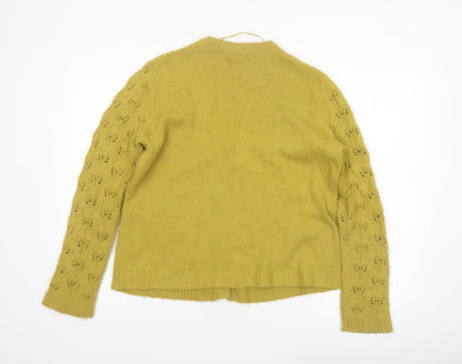 Seasalt Cornwall Women’s Green Cardigan UK 14 V-Neck Knit Jumper