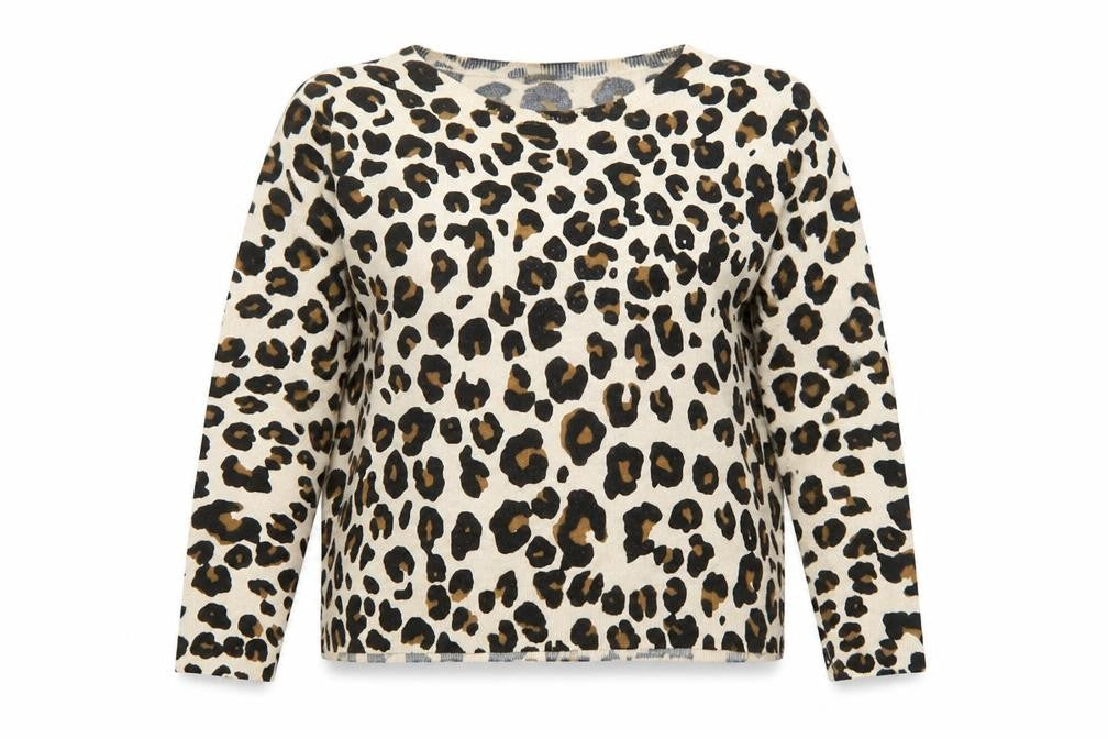 Marks and Spencer Women’s Beige Leopard Print Pullover Jumper Size 22
