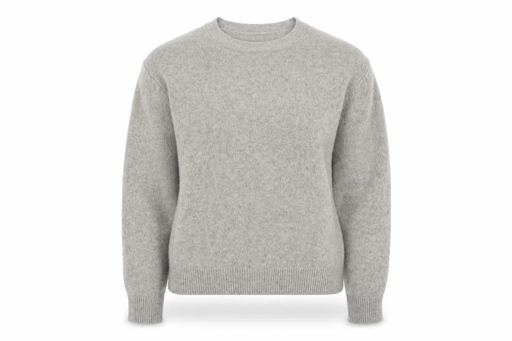 Uniqlo Women Grey Wool Crew Neck Pullover Jumper M
