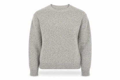 Uniqlo Women Grey Wool Crew Neck Pullover Jumper M