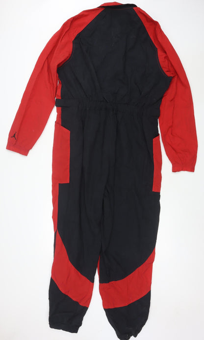 Jordan Mens Black Red XL 90s Colourblock Track Pants
