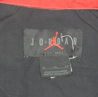 Jordan Mens Black Red XL 90s Colourblock Track Pants