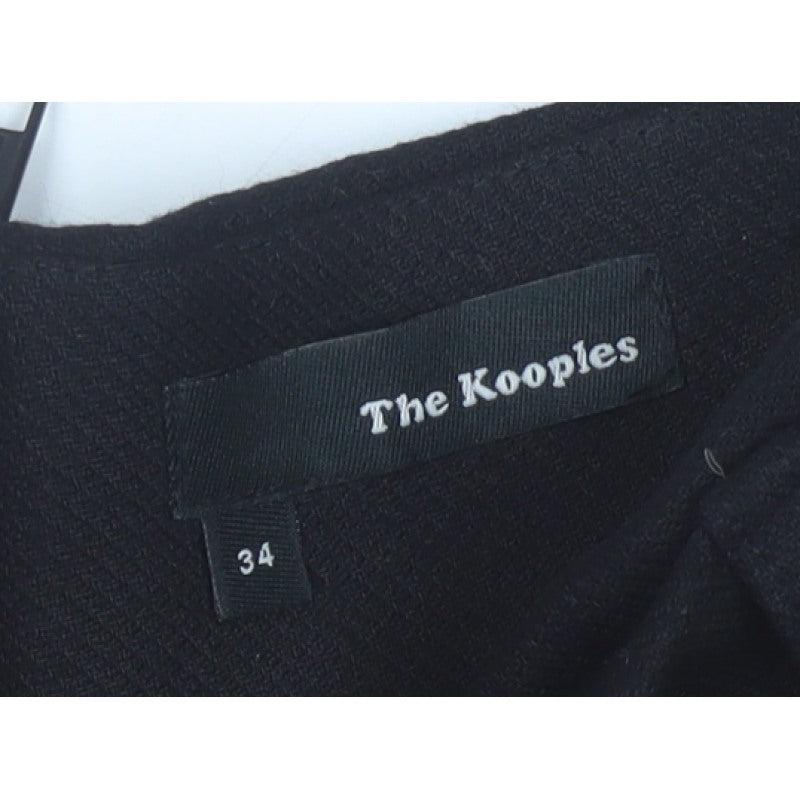 The Kooples Women's Black Skater Skirt Size 6 High Waist Zip