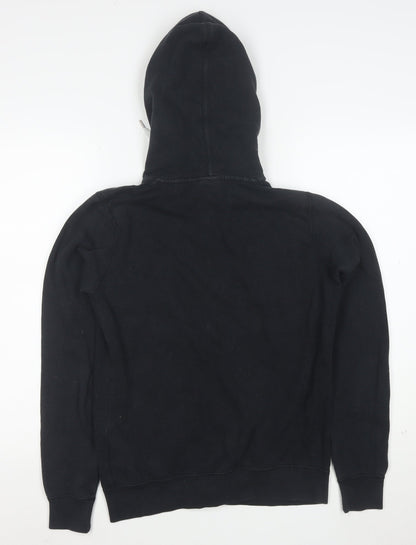 Nike Women’s Black Full Zip Hoodie Size S Relaxed Fit Cotton Blend