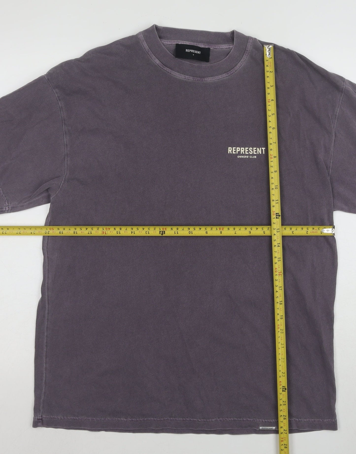 Represent Men's Purple Graphic Cotton T-Shirt Size S