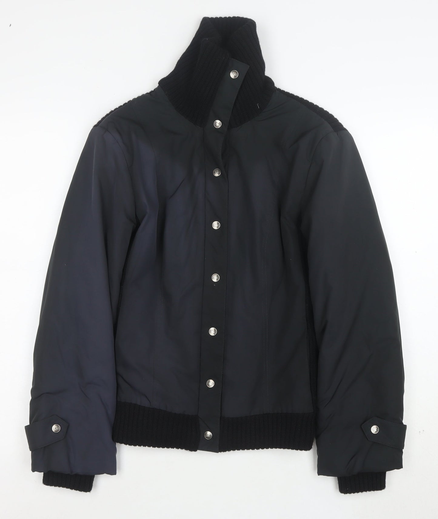 Escorpion Women's Black Wool Blend Bomber Jacket Size S