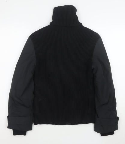 Escorpion Women's Black Wool Blend Bomber Jacket Size S