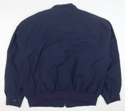 Baracuta Men's Blue L Bomber Jacket Classic Retro Full Zip