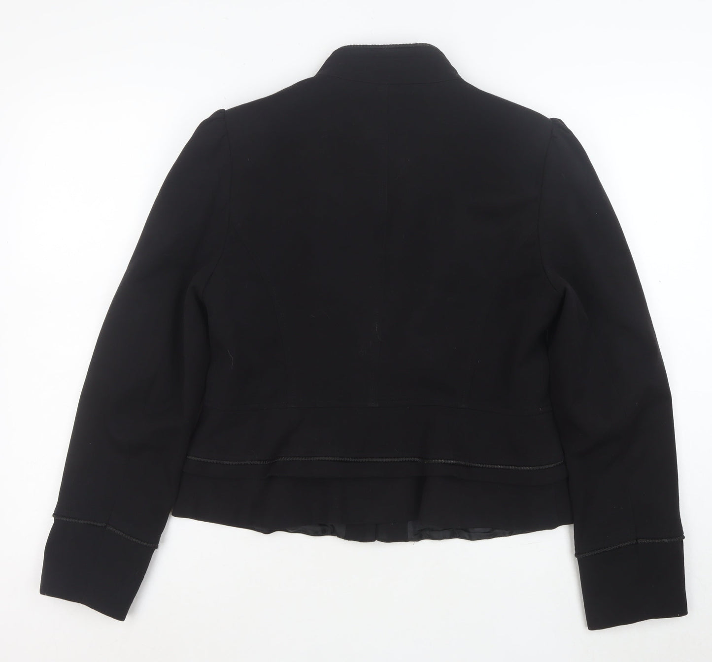 F&F Women Black Size 16 Double-Breasted Blazer Jacket